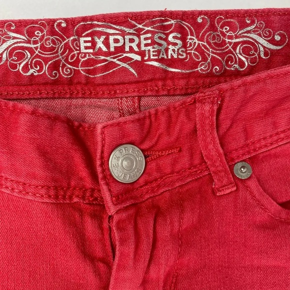 Express red low rise crop - Picture 3 of 9